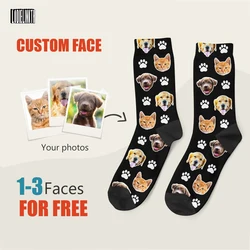 Fashion Custom Dog Socks Custom Cat Socks Personalized Pet Photo Cute Dog Face Dog Lover Gift Funny Animal Socks Mom Gift