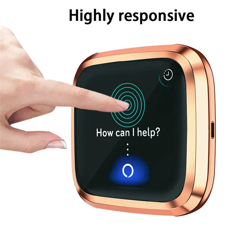 New 1PCS Soft Tpu Case for Fitbit Versa1 Versa 2 versa lite Band Waterproof Watch Shell Cover Screen Protector for Fitbit Versa