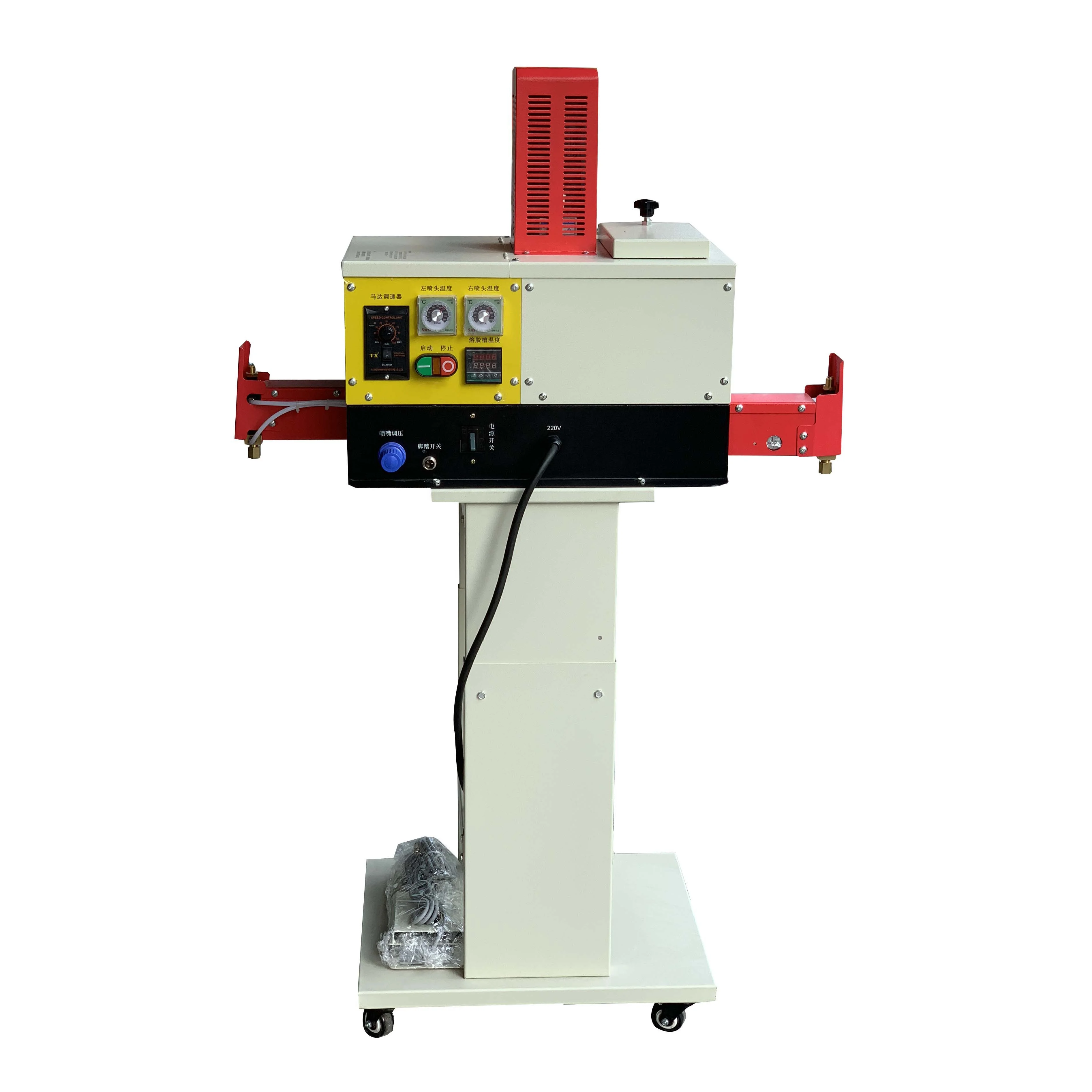 

Making Double Head Hot Melt Glue Spraying Machine Gluing Machine