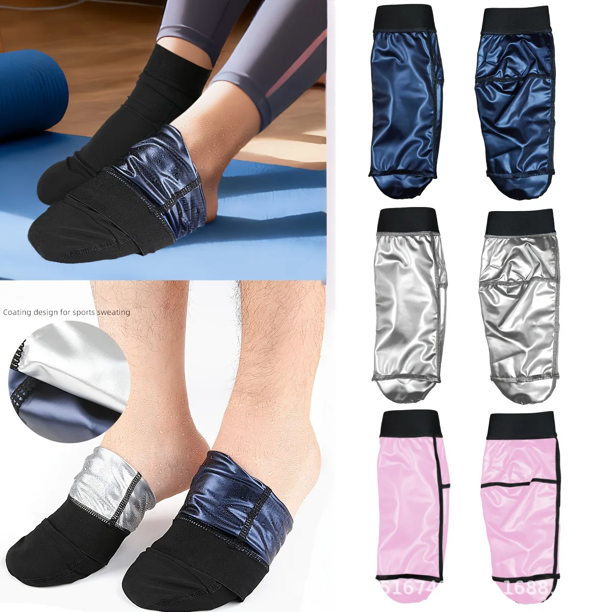 

1 pair of outdoor sports coating material, sweat absorption, suitable for yoga, sauna, running, Palm training, cross-border saun