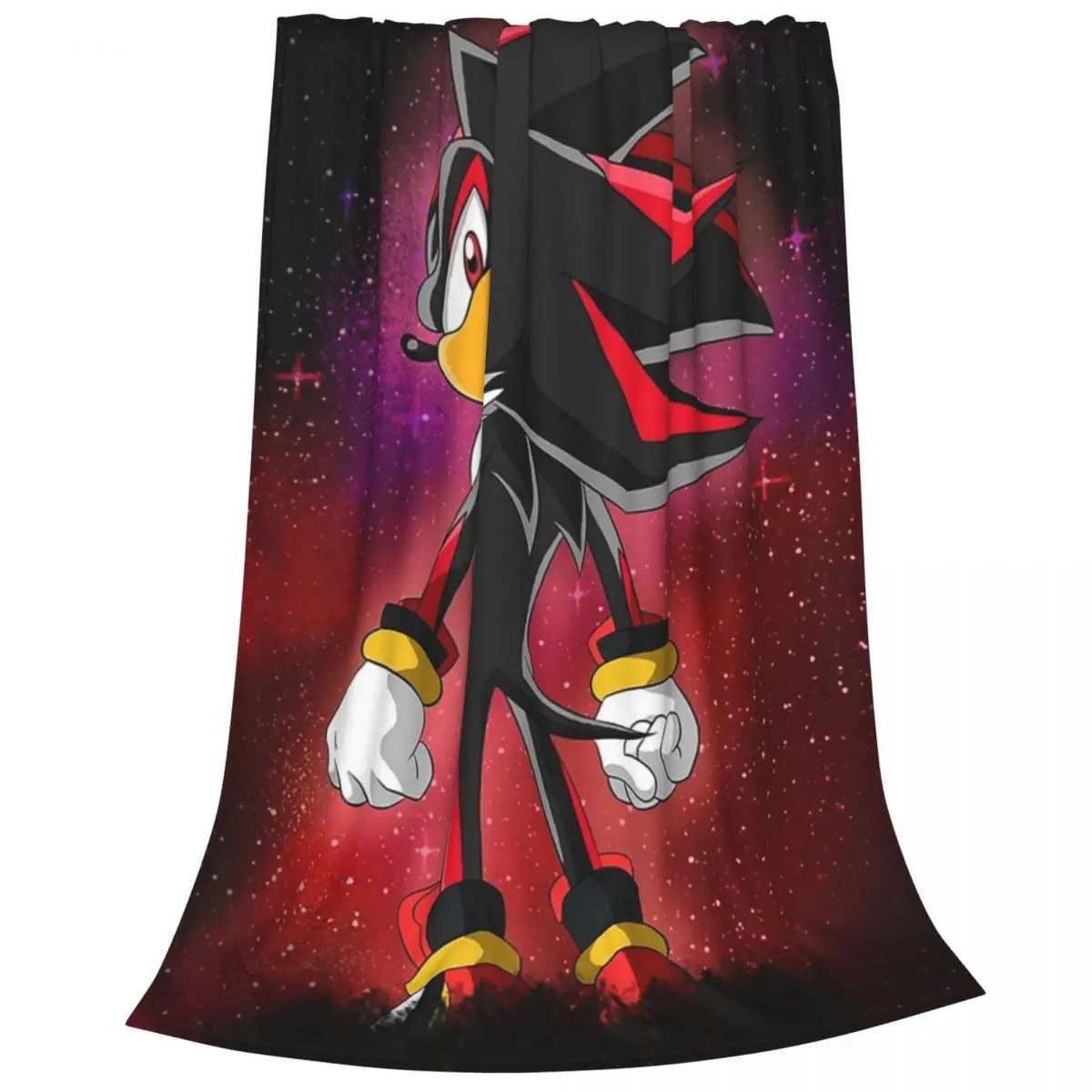 Shadow The Hedgehog Blankets Fleece Portable Sofa Throw Blankets For Couch Bedding Travel Throws Bedspread Quilt