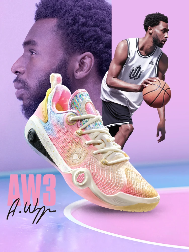 Zapatillas de baloncesto Peak ance AW3 para hombre, suela reemplazable, absorción de impacto, zapatos deportivos de c...