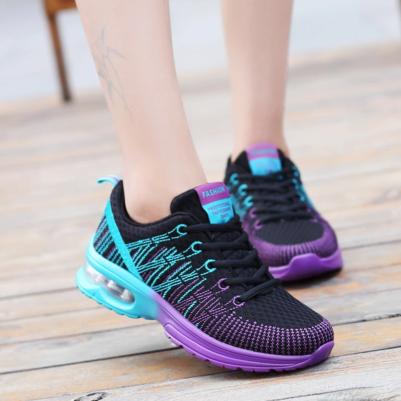 Women Sports Shoes Outdoor High Quality Running Shoes Breathable Athletics Casual Sneaker Ladies Non-slip Sport Walking Shoes