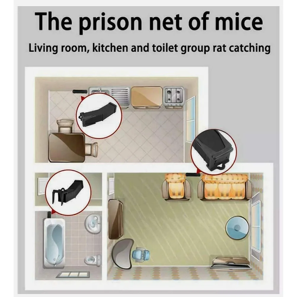 Humane Mouse Trap Smart Mouse Trap Box Catch and Release Automatic Closing Reusable Cage Box for Indoor and Outdoor