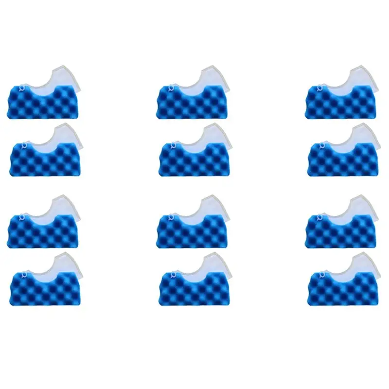 PORK-12Pcs Blue Sponge Filter Kit For Vacuum Cleaner Accessories Dj97-01040C Series Robot Vacuum Cleaner Accessories