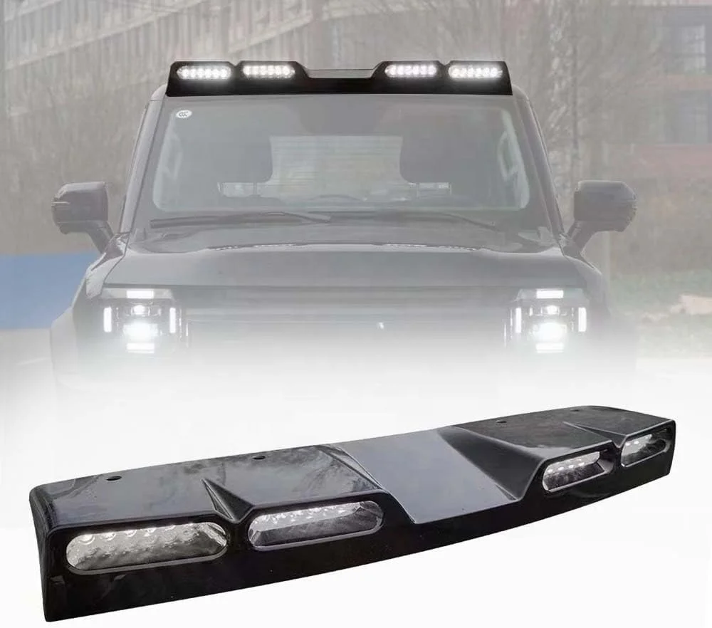 

Lamp Roof Top Light Bar With LED DRL Super Bright Fits for 2023 2024 White Light Color
