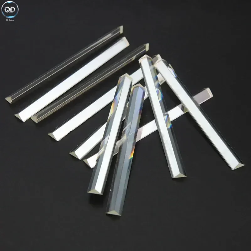 10PCS Defective Rainbow Optical Glass Triprism Refracting Prism for Physics Science Experiment Teaching