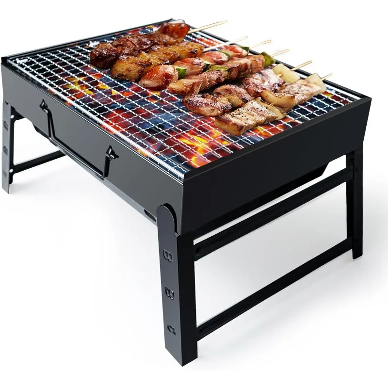 

Portable Foldable Charcoal Grill Super Mini Grill Stainless Stee Charcoal Grill for Picnic Garden Terrace Camping Travel Hiking