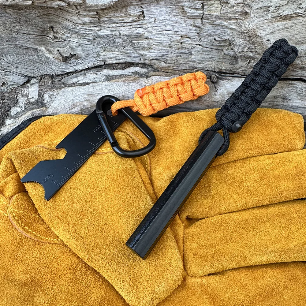 Bear Grylls Überlebens-Feuerstarter Magnesium-Feuerstahl, Tragbares Notfall-Feuerzeug-Set mit Kompass und Pfeife für Camping und Wandern – Detail 10