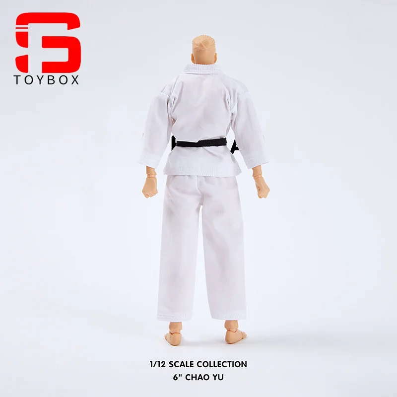 Maßstab 1:12 Taekwondo Uniform Kampfsport Anzug Kleidung Modell für 6'' Romankey Männliche Soldat Action Figur Körper Puppen