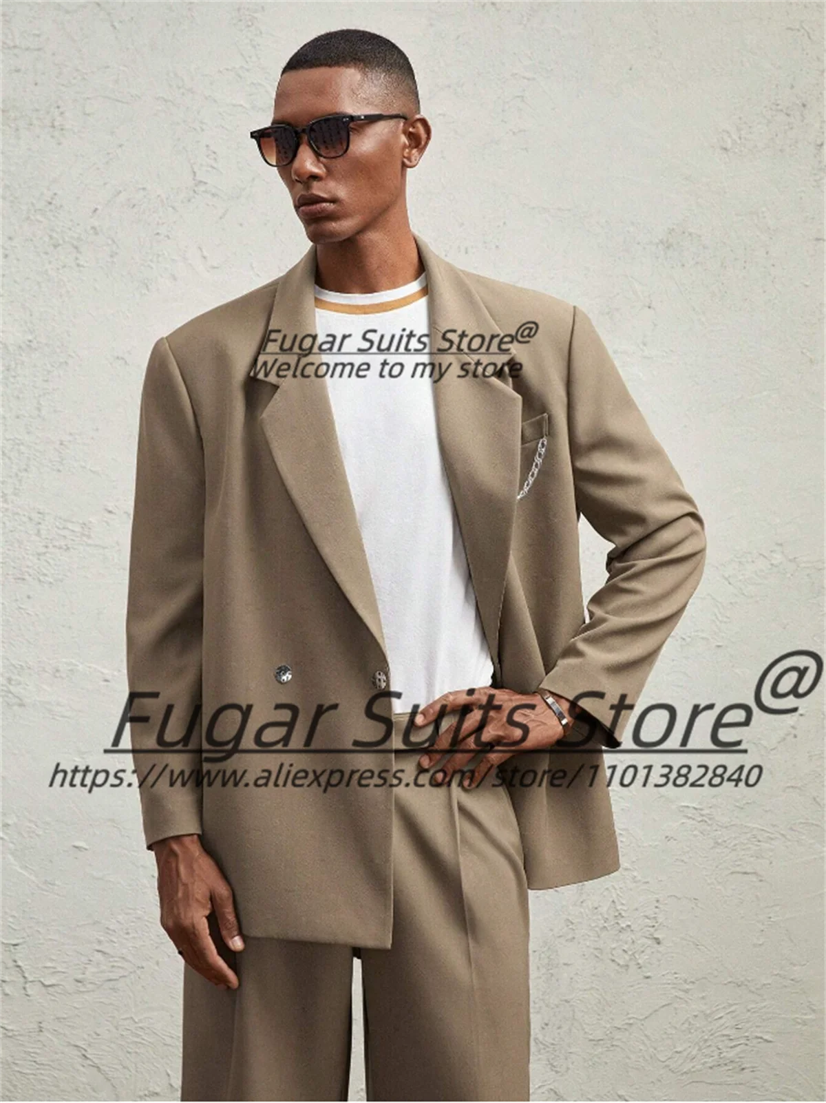 traje elegante traje americano