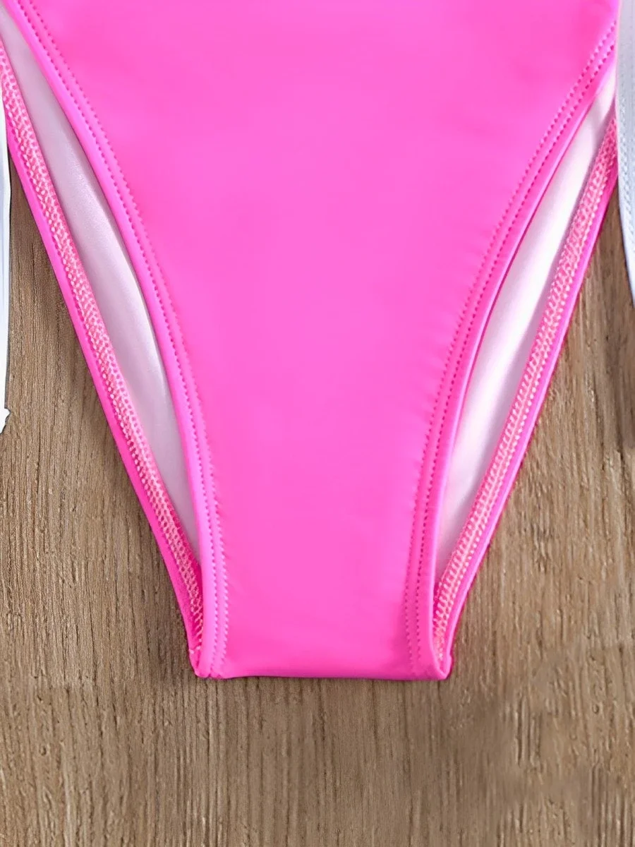 2025 Bikini triangular con cordón Halter, traje de baño de dos piezas para mujer, traje de baño acolchado, bañadores para mujer, traje de baño, ropa de playa