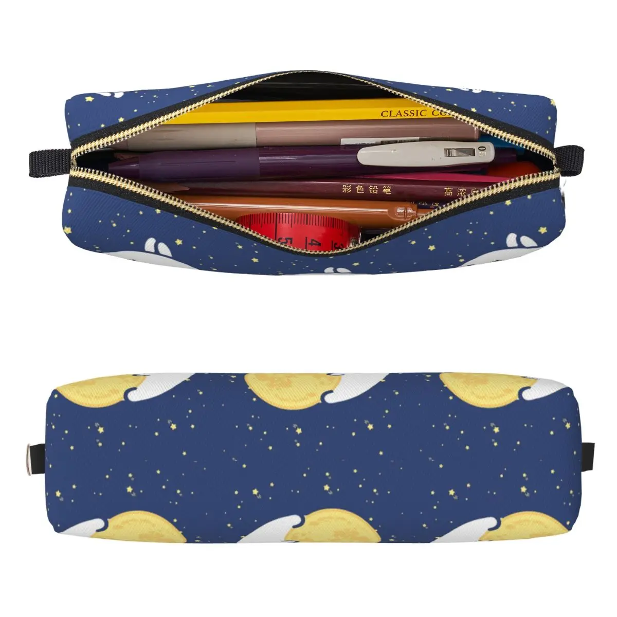 Cartoon M-Molangs Pencil Case Pen Box Pencil Bags Girls Boys Students School Cosmetic Pencilcases