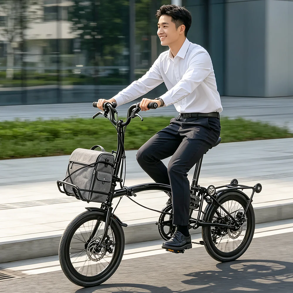 NEWBOLER Brompton Metall-Frontträger für Brompton Fahrradtasche, leichter Front-Gepäckträger, Fahrradzubehör – Detail 10