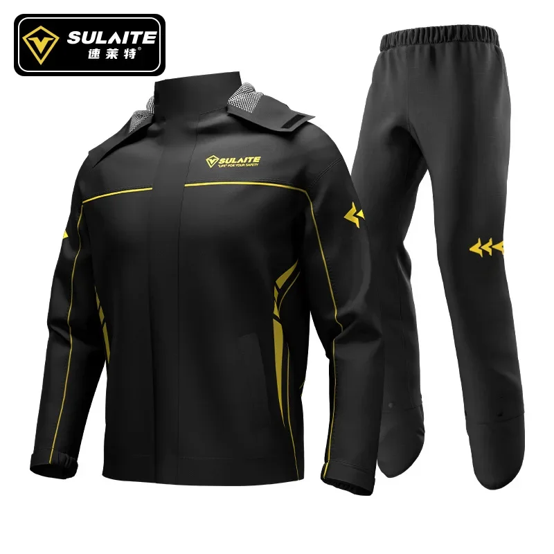 Perfect Motorcycle Raincoat Outdoor Split Cycling Raincoat Oxford Cloth Poncho Set