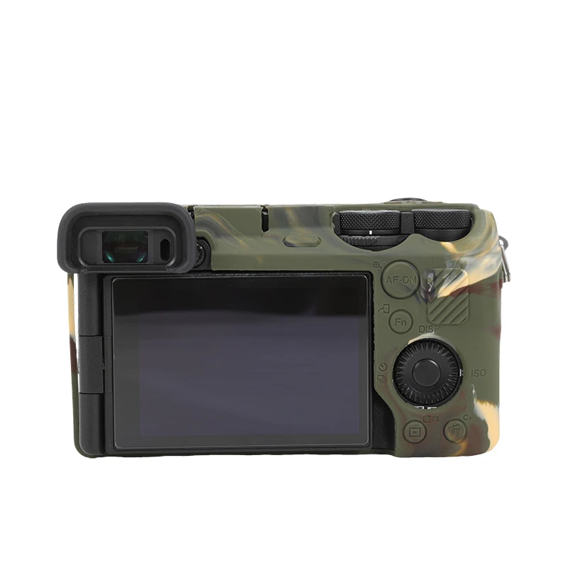 حافظة سيليكون لسوني A6700 واقي كاميرا ، جلد ناعم