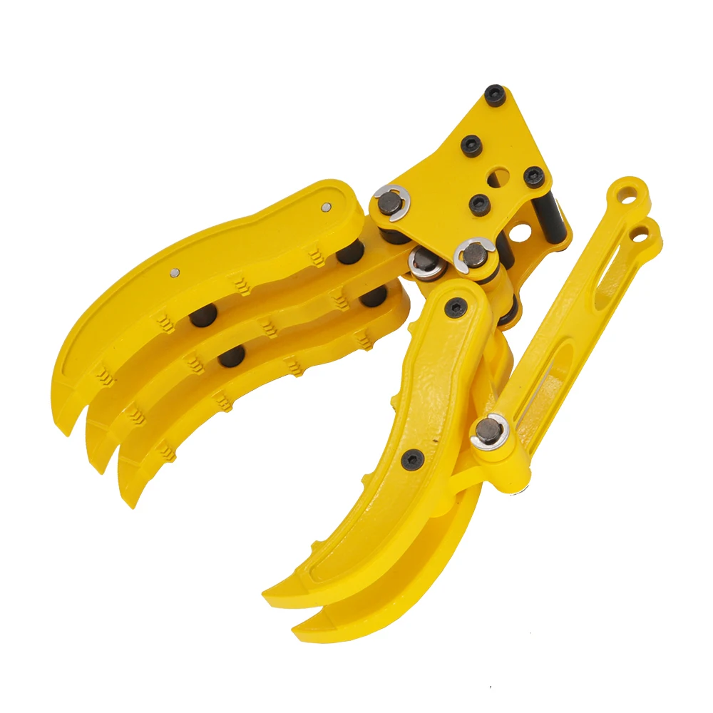 S013-001 Double E EC160E Metal Gripper For 1:14 RC E010 E111  Excavator Model Wood Clamp Grab Bucket Parts