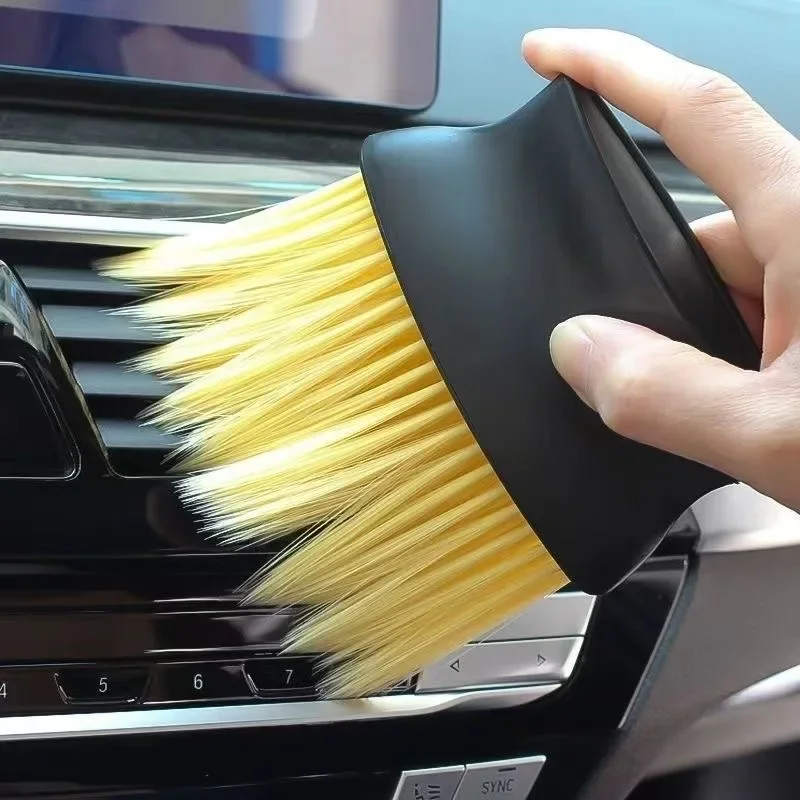 Dust Removal Brush Air Conditioner Outlet Car Wash Dust Artifact Dust Removal Brush Cleaning Tooel Soft Brush Car Supp