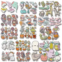 Small cute stickers Animals girls Cloth patches Thermal Transfers Decals Patch on Jackets bags socks pillow clothes