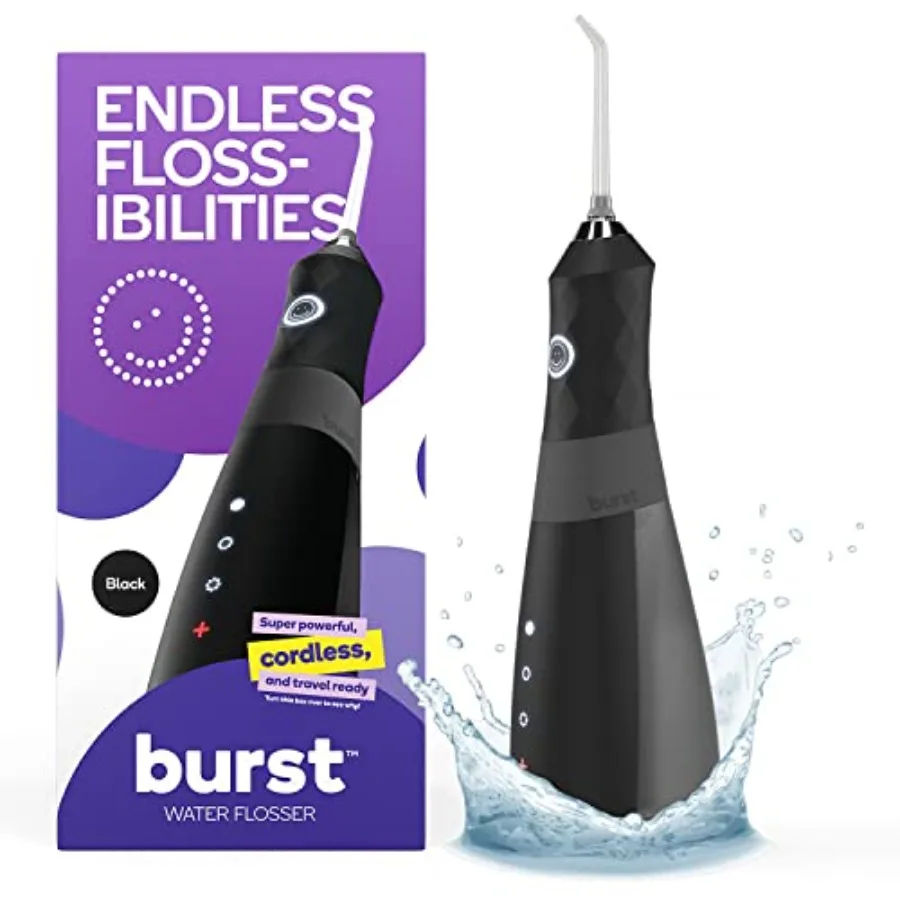 

Electric Water Flosser for Teeth Cleaning 3 Modes/ Cordless Plaque Removal Between Braces and Dental Work Portable Floss Refill