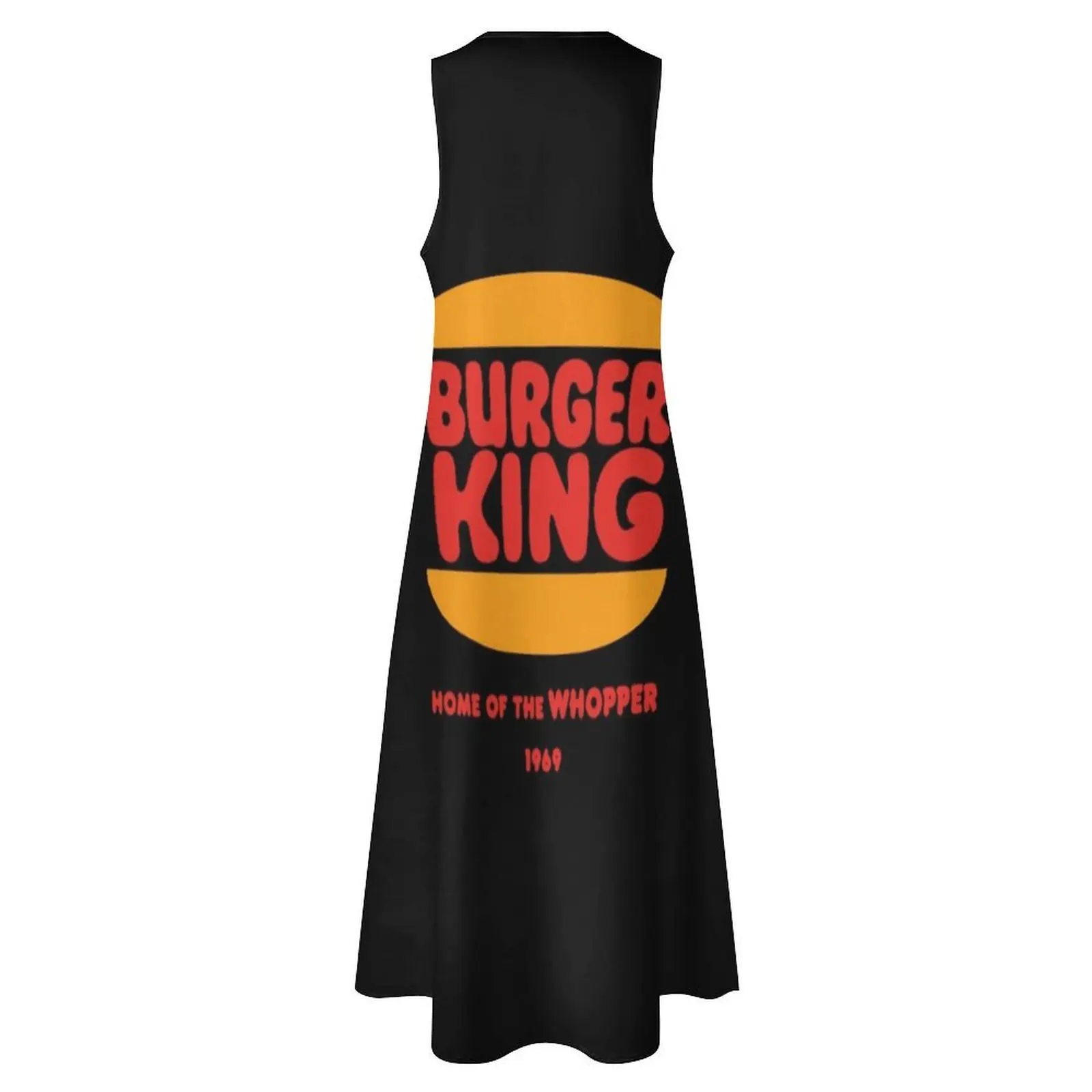 70S 80S 90S Burger King Home Of The Whopp.er 1969 Logo vestido largo vestidos de noche mujeres vestido de dama de honor mujer ropa
