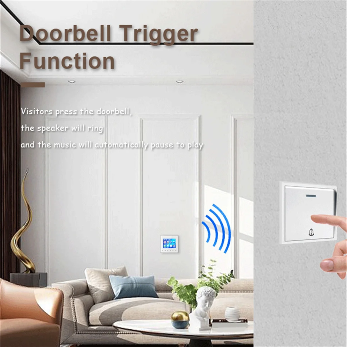 

X12A Домашний Новый Мини Bluetooth 2,8 HD Экран Настенный Усилитель Музыкальный Центр Звуковая Система Телевизор Планшет Smart Digital Stereo FM (Белый)