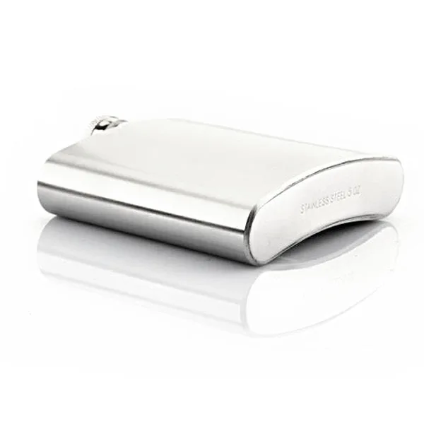 

Stainless Steel Hip Flask 5Oz Silver 8.5Cm X 9.3Cm X 2.2Cm Leakproof Whisky Vodka Flask With Funnel For Men Bar