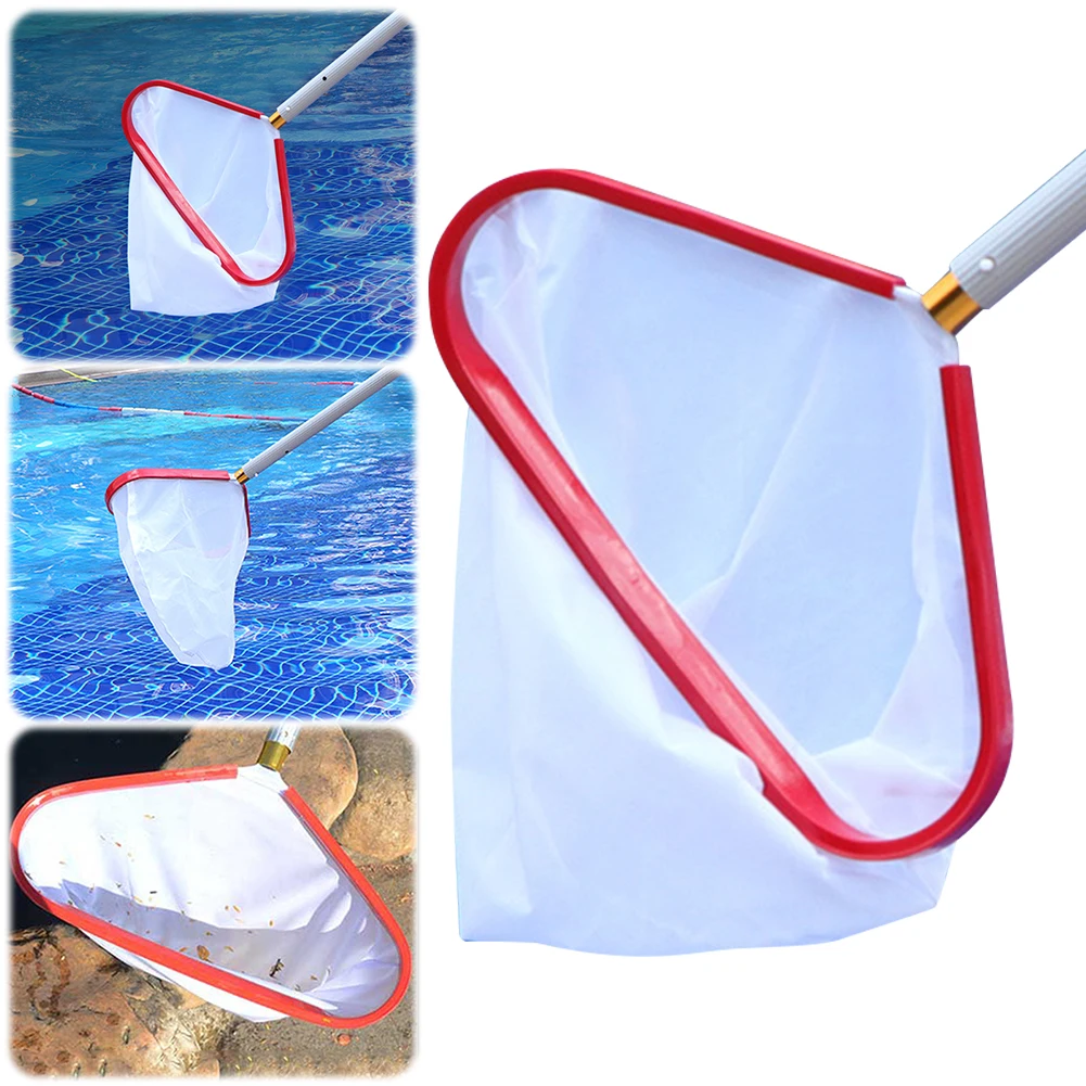 Swimming Pool Leaf Rake Mesh Skimmer Net Pole Swimming Pool Spa Cleaning Skimmer Cleaning Tool Pool Landing Net Accessories