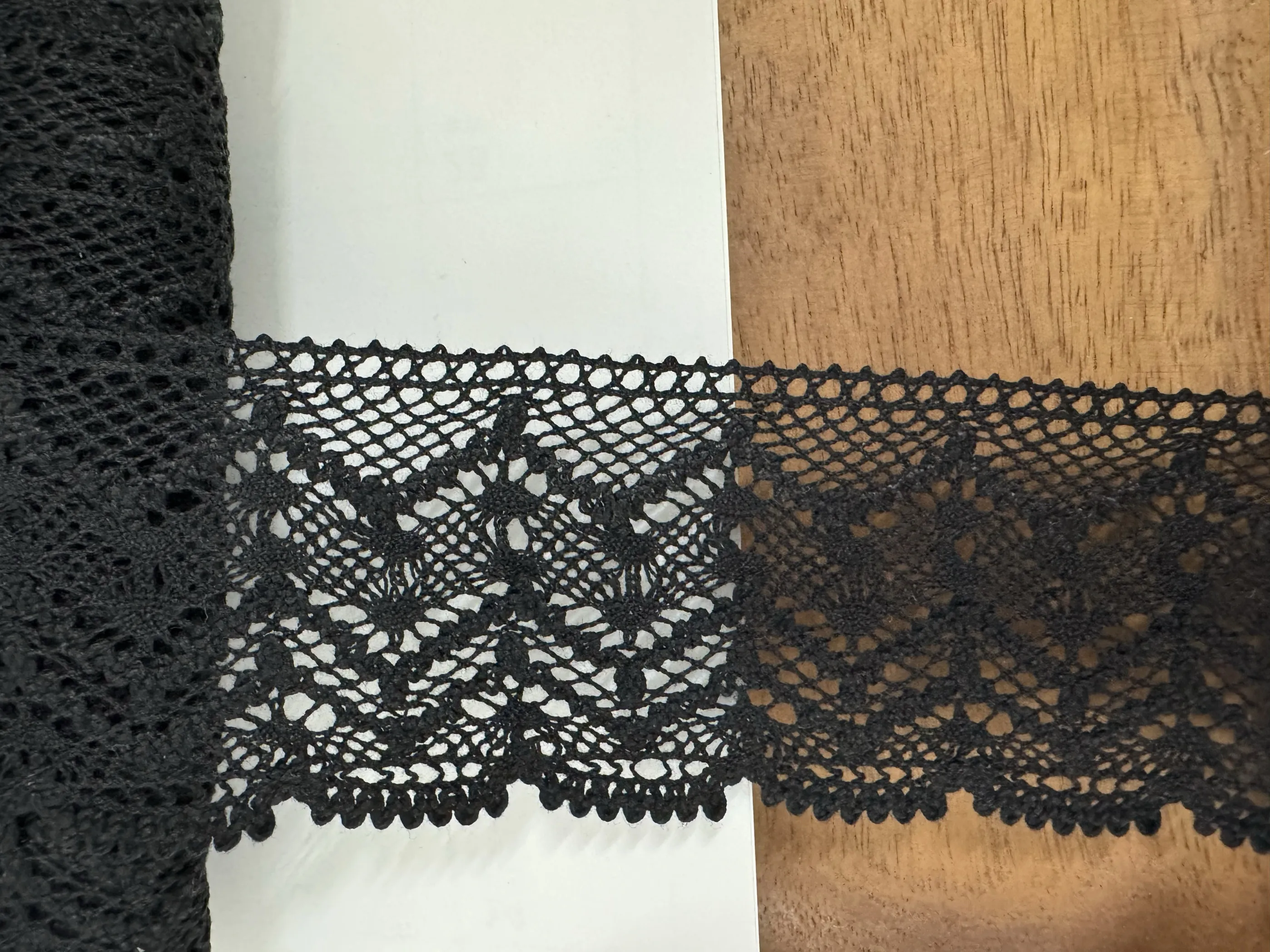 Cotton thread embroidery lace hollow skirt edge decoration clothing DIY accessories width 6.5cm X044 image 3