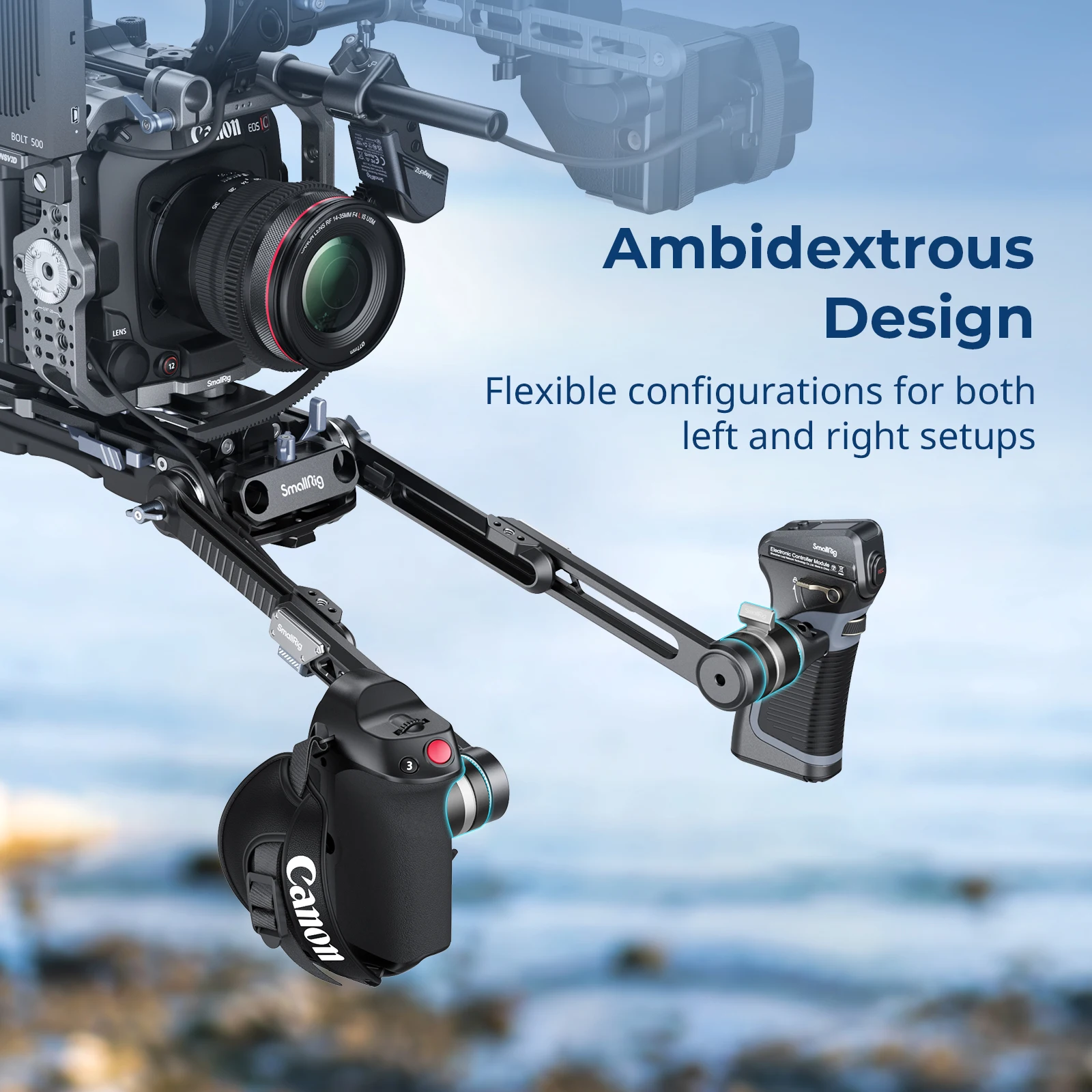 Obrotowy adapter rozety SmallRig w stylu ARRI do standardowych akcesoriów rozety ARRI umożliwia obracanie jednym dotknięciem -5134 — zdjęcie produktu 5