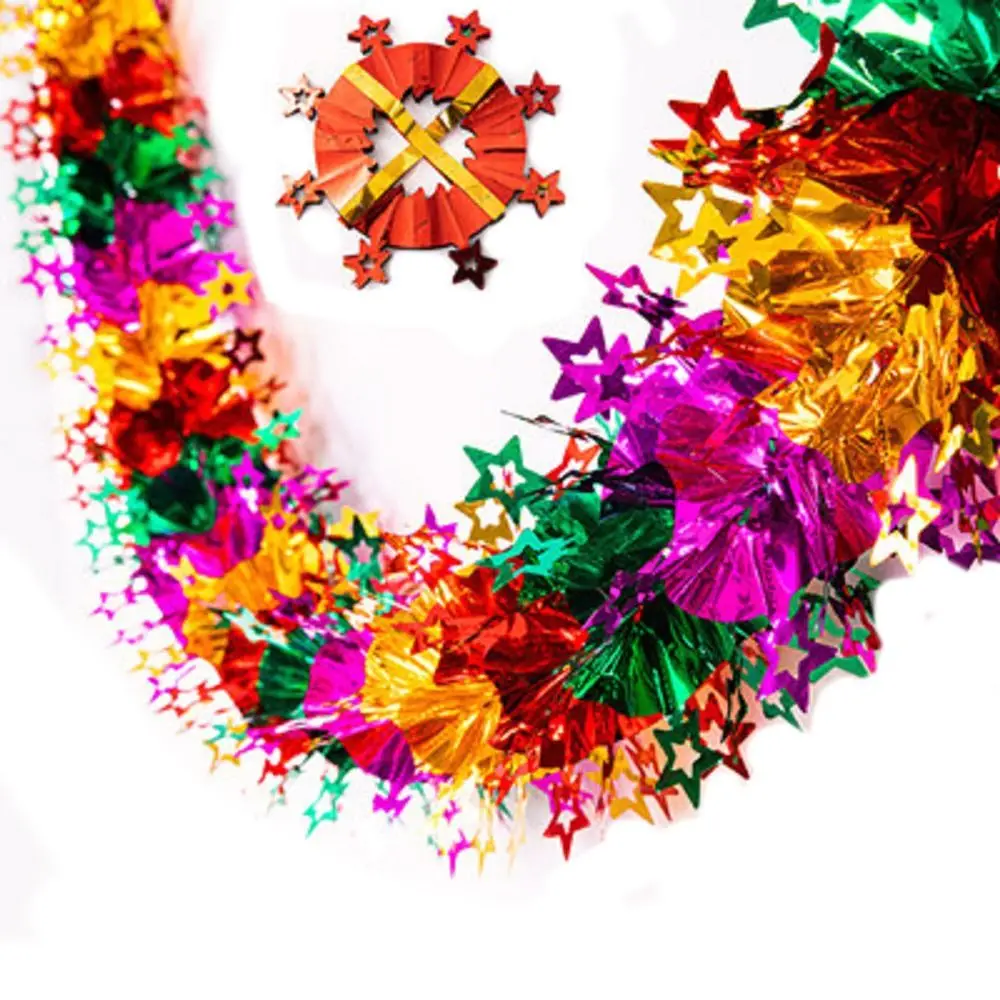 3D عيد الميلاد احباط أكاليل ملونة DIY زينة شجرة عيد الميلاد تويست إكليل الاحتفال