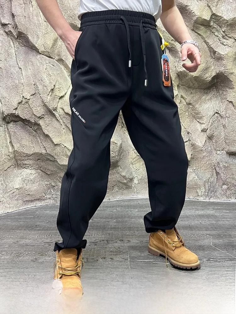 

Faionable Fce Снежные брюки на подкладке, уличные повседневные брюки для мужчин, ветрозащитные прямые брюки, удобные лыжные термоштаны