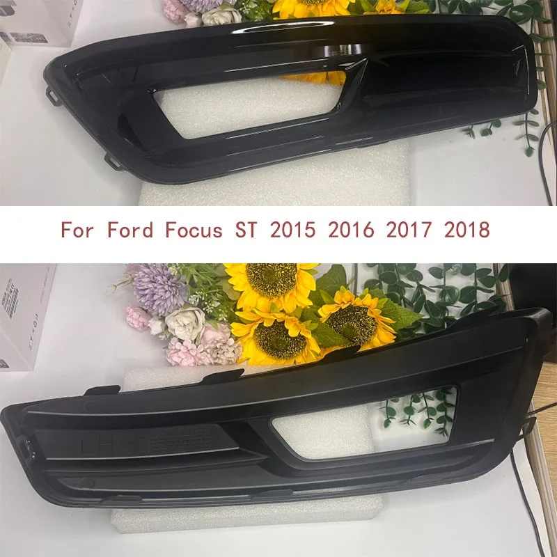 

Для Ford Focus ST 2015 2016 2017 2018 передний бампер противотуманная фара крышка решетка противотуманные фары крышки рамка отверстие автомобильные аксессуары