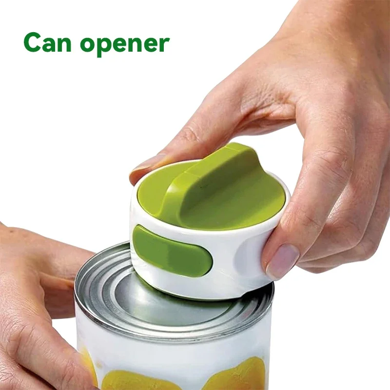

New Can Opener Stainless Steel Rotary Manual Multi-function Portable Practical Household Kitchen Labor-saving Bottle Opener Tool