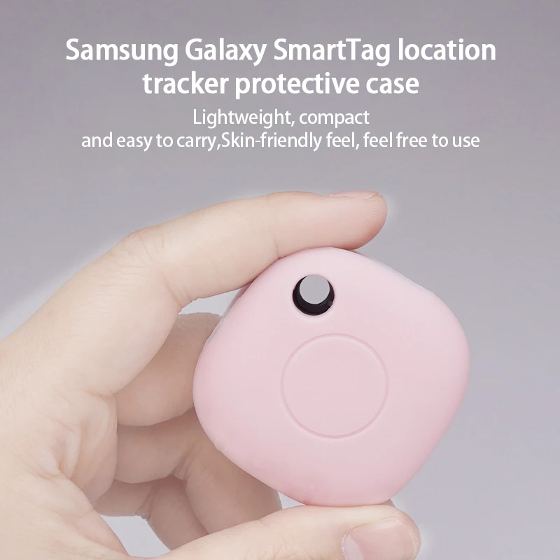 1pcs For Samsung Galaxy SmartTag Locator Tracker Case Keychain Anti-lost Sleeve Protective Case For Smart Tag Trackers Holder