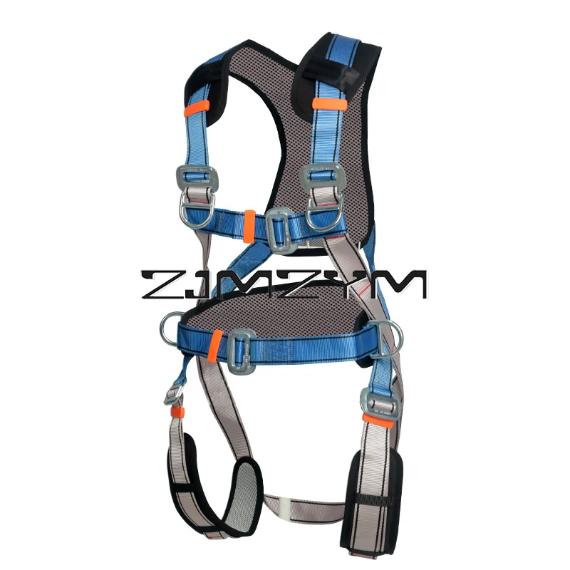 High Altitude Operation Anti-fall Full Body Safety With 5-point Safety Belt Double-back Suspension Outdoor Safety Belt