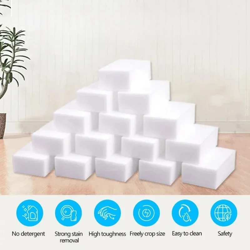 2/5/10pcs Reusable Melamine Magic Sponge Eraser Multi-purpose Household Stain Cleaner Sponges For Kitchen BathroomCleaning Tools