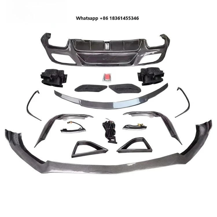 

for GLE C166 Coupe Upgrade to B Style Body Kit Carbon Fiber Material Front Lip Rear Diffuser Spoiler Body Kit