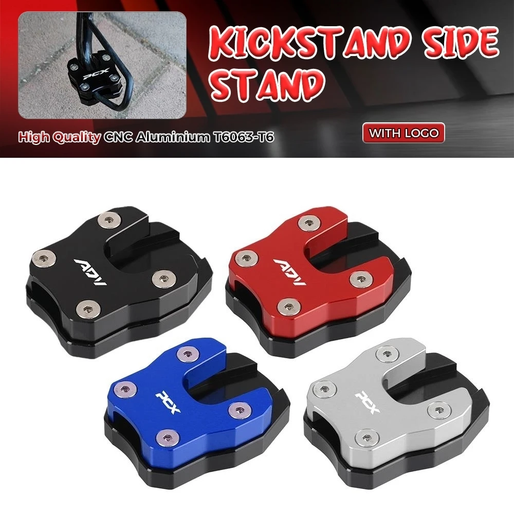 

For HONDA PCX125 PCX150 PCX 125 150 2019 2020 2021 ADV 150 350 Kickstand Foot Side Stand Extension Pad Support Plate Enlarge