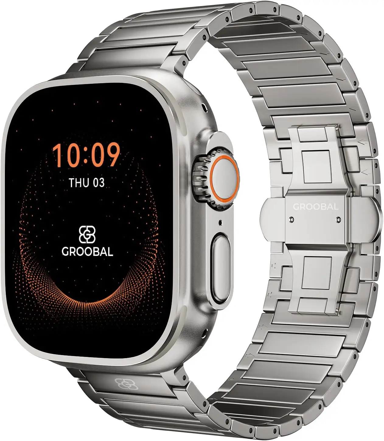 

Титановый ремешок для Apple Watch Ultra и Series, с DLC-покрытием, регулируемая металлическая застежка