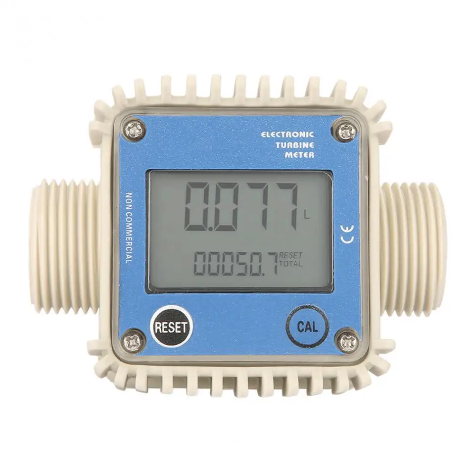 

Battery Powered Corrosion Proof Plastic K24 1" External Thread Digital Liquid Water Acid Flow Meter