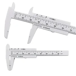 Brand New Vernier Caliper Gauge Measurement Tool Universal Attachments Measuring Tapes Plastic Sliding Double Rule