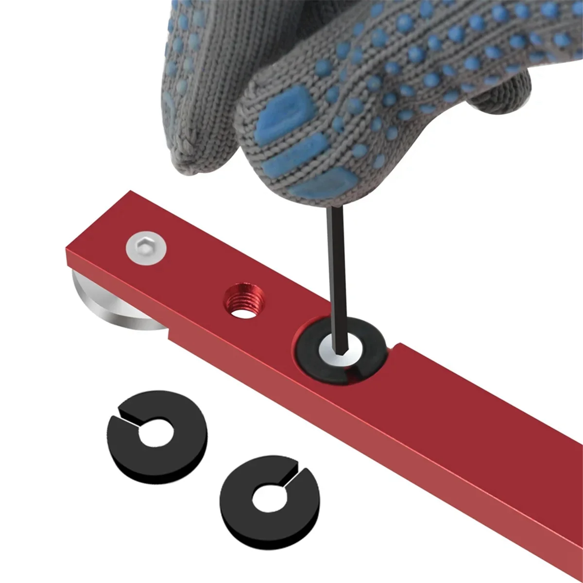 

AA21-Woodworking T-Track Slider Limitable Miter Bar Rail Slider Table Saw Gauge Rod Woodworking T-Track Slider