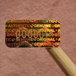 980Pcs Hologram Tamper Proof Stickers，Security Sealing Label ，Warranty Void Sticker， Unique Serial Number， 20x10mm