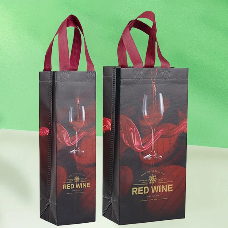 Verdickte Vlies Wein beutel Einzel-und Doppel rotwein verpackung Handtasche Wein tragbare Geschenk verpackung Tasche