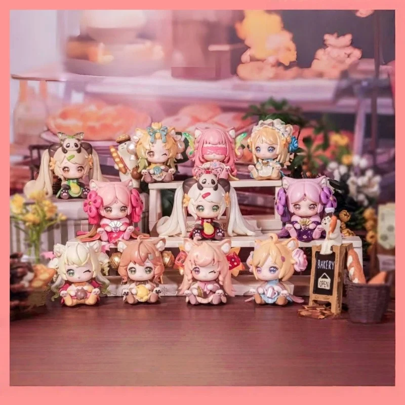 

Authentic Moni Zaizai Little Cat Studio Series Blind Box Cute Collectible Anime Figures Charming Desktop Ornaments Trendy Toy