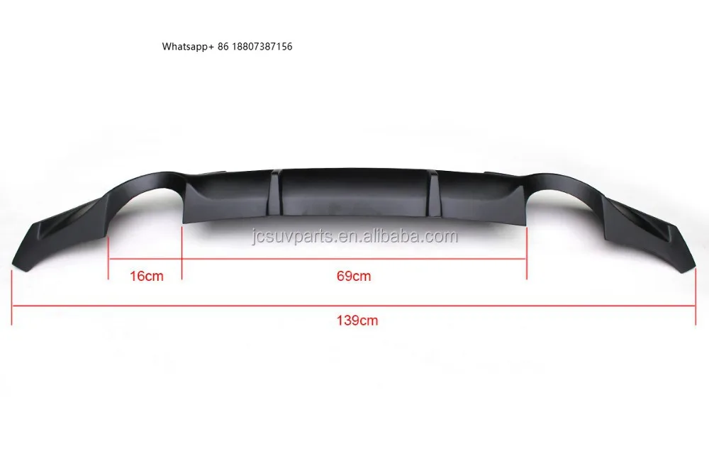 

2009-2013 Fiber Glass Black Unpainted Primer Rear Bumper Diffuser foInfiniti G37 Coupe 2Door