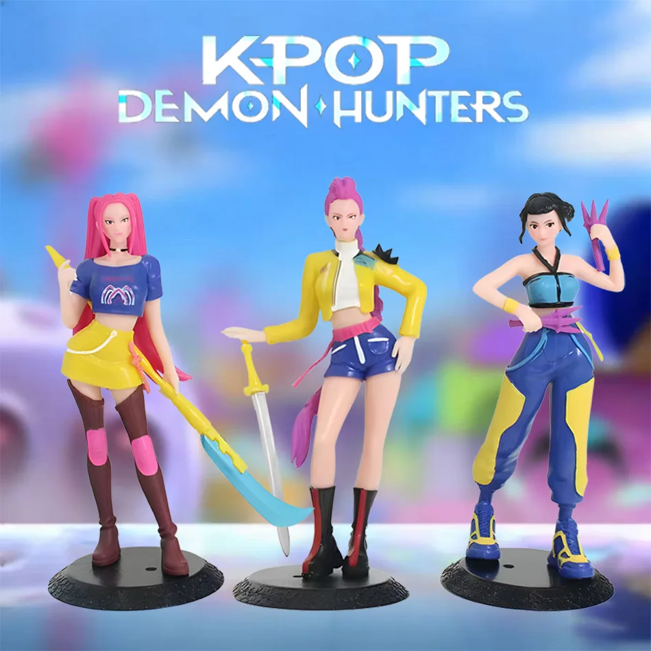دمية لطيفة على شكل مجموعة K-POP Demon Hunter Girl، Lumimilazoi، هدية عيد الميلاد، مع مفاصل متحركة