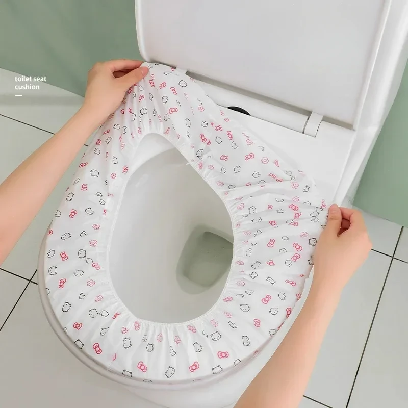 Disposable Toilet Seat Cover Portable Safety Home Travel Independent Packaging Non-woven Thickened Double Layer Toilet Seat