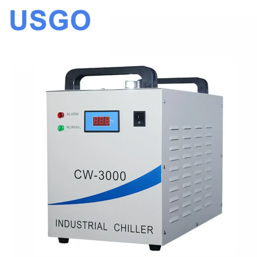 USGO CW-3000AK Industrial Water Chiller Cooling Four 1.5KW CNC Spindles and Welding Equipment